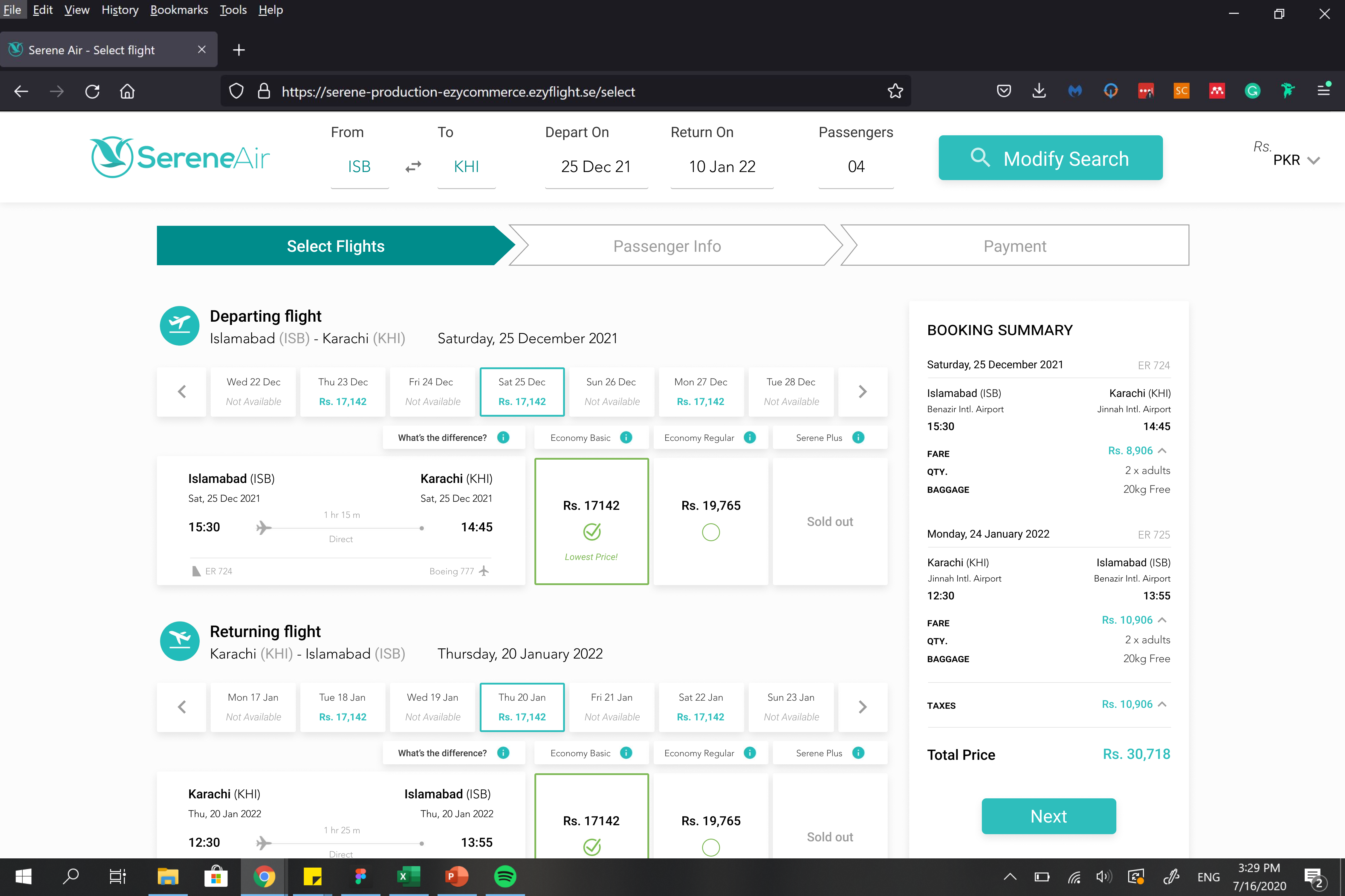 Edited – Select Flights